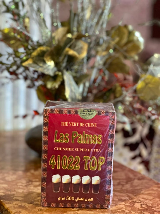 الشاي الأخضر الصحراوي المغربي— لاس بالماس — 500 غرام Thé vert de Chine Sahraoui — Las Palmas — 500g